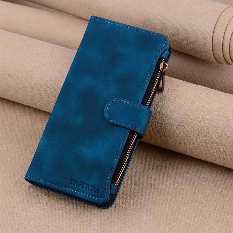 Luxury Wallet Leather Flip Cover Case with Enhanced Protection and Versatile Design