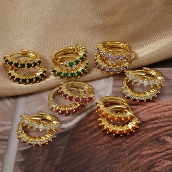 Zircon Hoop Earrings 1