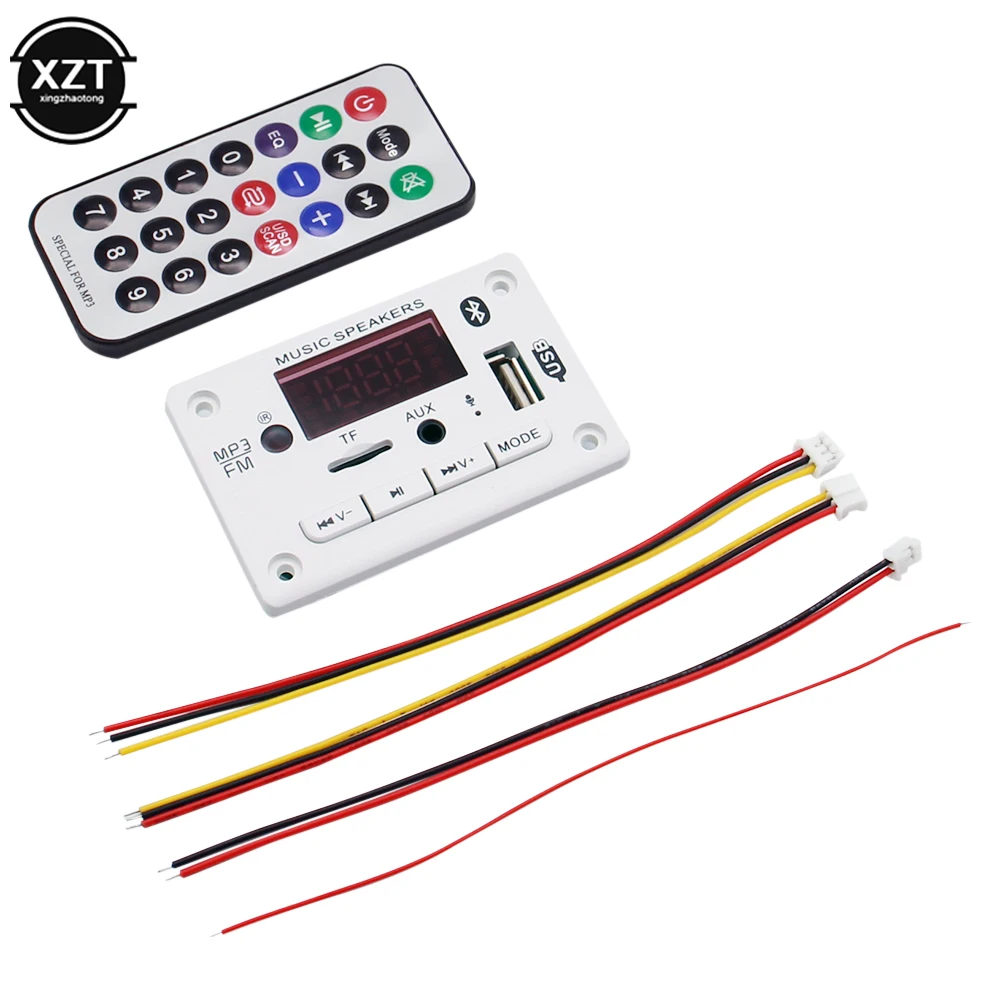 Bluetooth 5.0 MP3 Decoder Decoding Board Module 5V 12V Car USB MP3