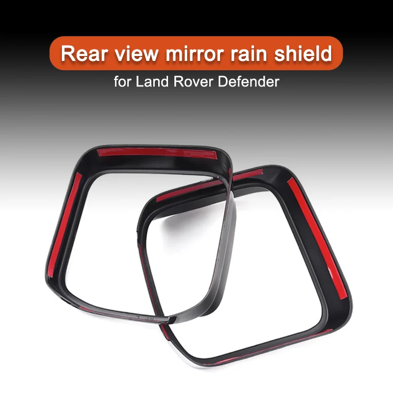 Rear View Mirror Rain Shield for Land Rover Defender 90 110-Reversing Mirror Sisor with Carbon Fiber Pattern