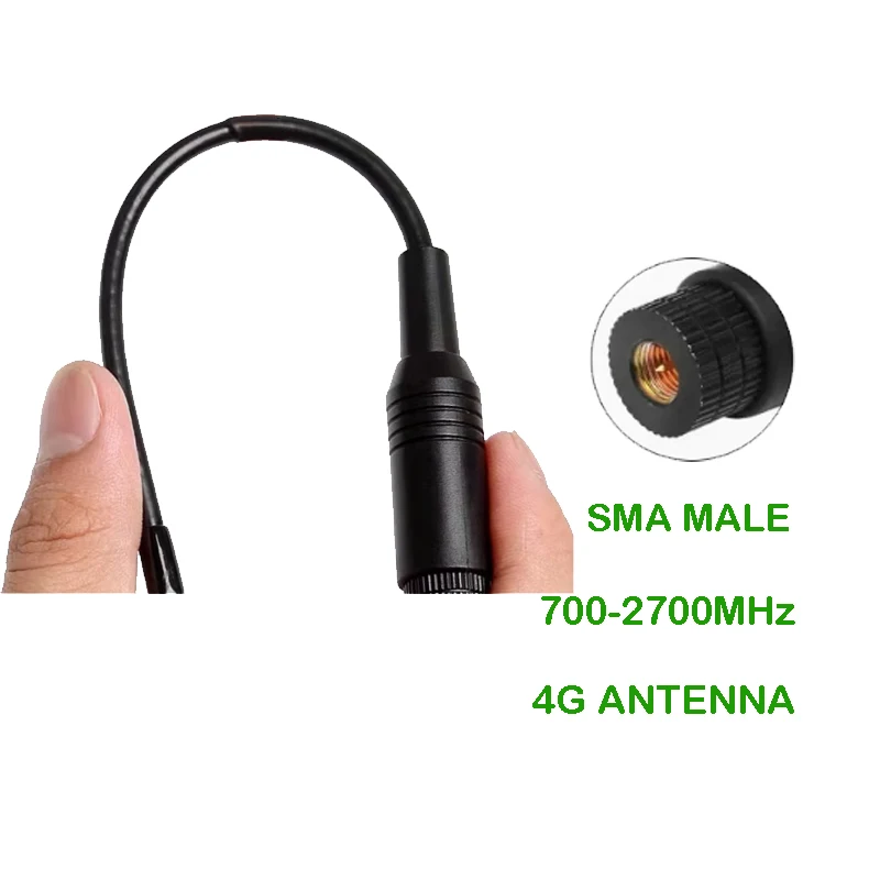 Gws 1pcs Nb-iot 868mhz 915mhz Soft antenna 5dbi sma male lora antene module lorawan 700-2700MHZ 4G radio remote control antena