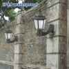 Solar Fence Lamp LED Wall Light Garden Lawn Light Retro Solar Lantern Patio Wall Lamp Decor for Park Fenced Yard Path Lighting 3