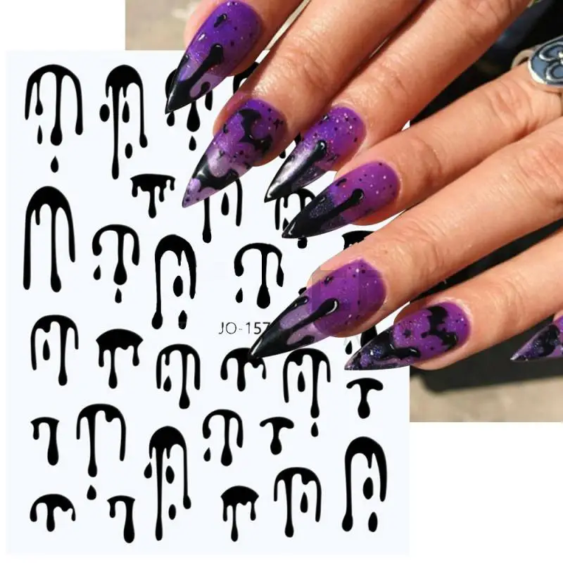 

Interesting Creative Nail Art Stickers High Quality Ease Of Use Fashionable Lasting Eye-catching Ins Trend Manicure Creative Fun