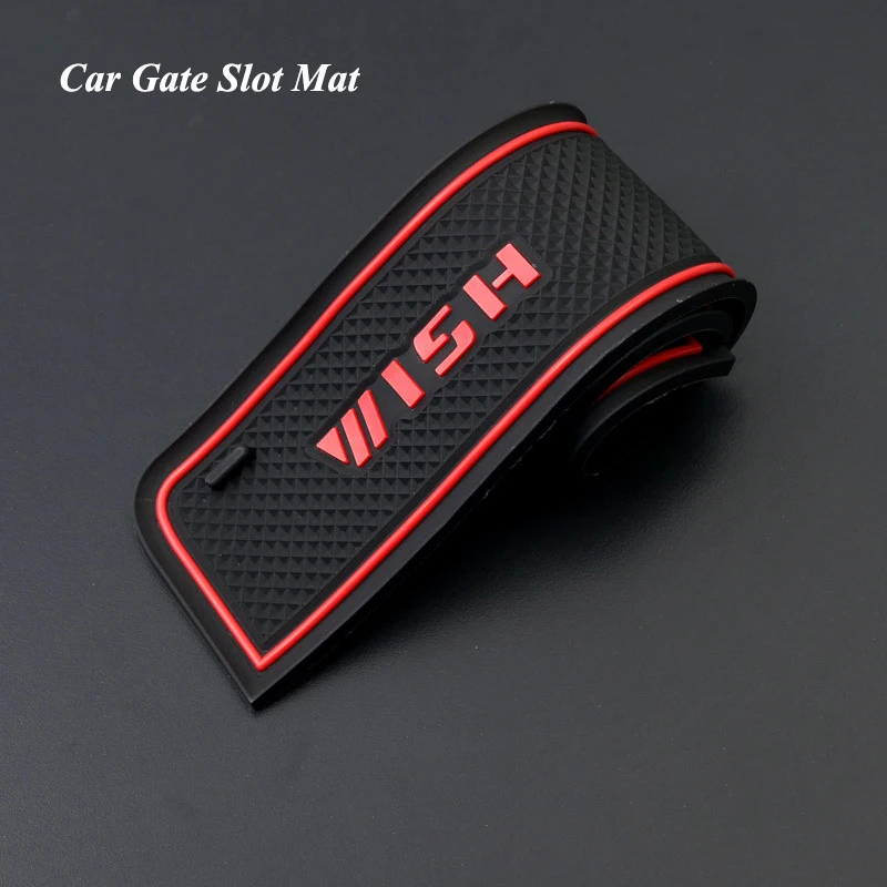 Anti-Slip Gate Slot Mat Rubber Coaster For Toyota Wish 20 Series Non-Slip Mats Door Groove Pad Car Interior Accessories