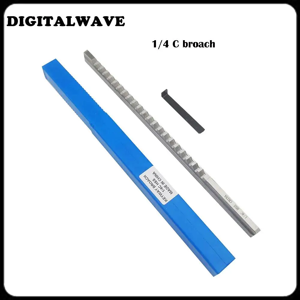 

1/4 C Push-Type Keyway Broach Inch Size HSS Broach Cutting Cutter Machine Tool