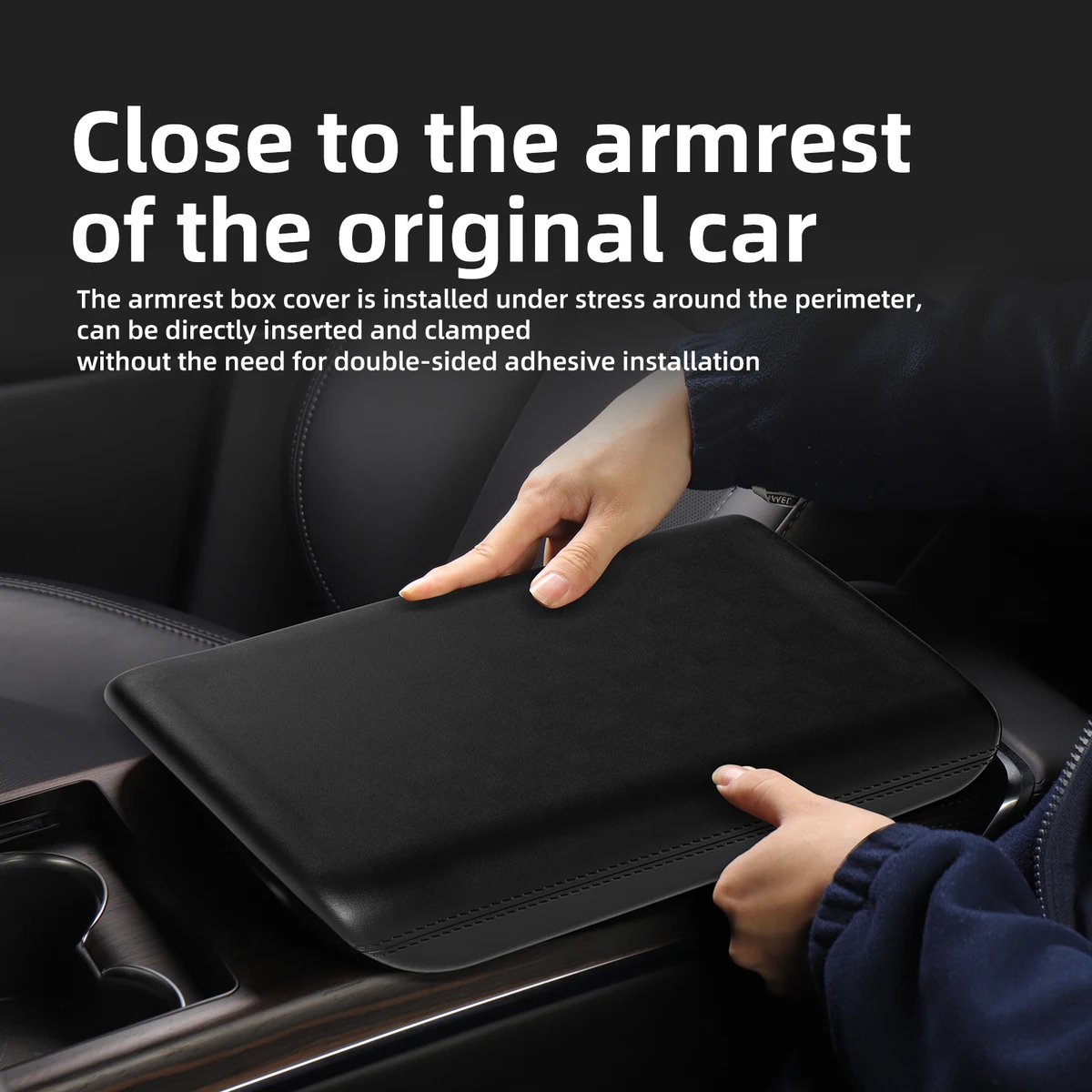 TPE Armrest Box Protective Cover for Tesla New Model X Model S 2023 2024 Center Console Arm Rest Protector Pad Car Accessories — view 5