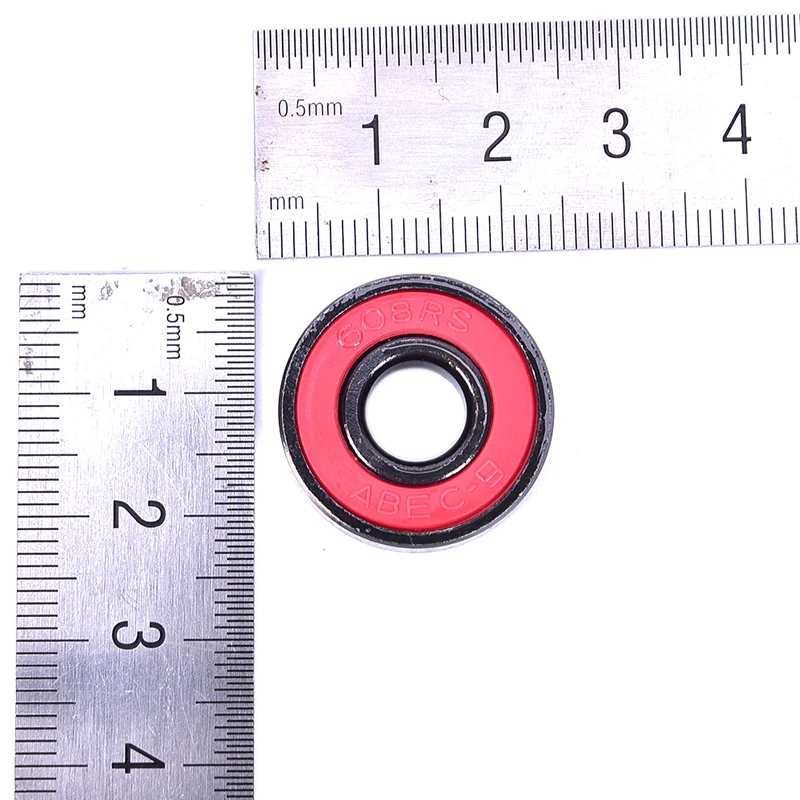 10Pcs/set 608 2RS Deep Groove Steel Sealed Ball Bearings