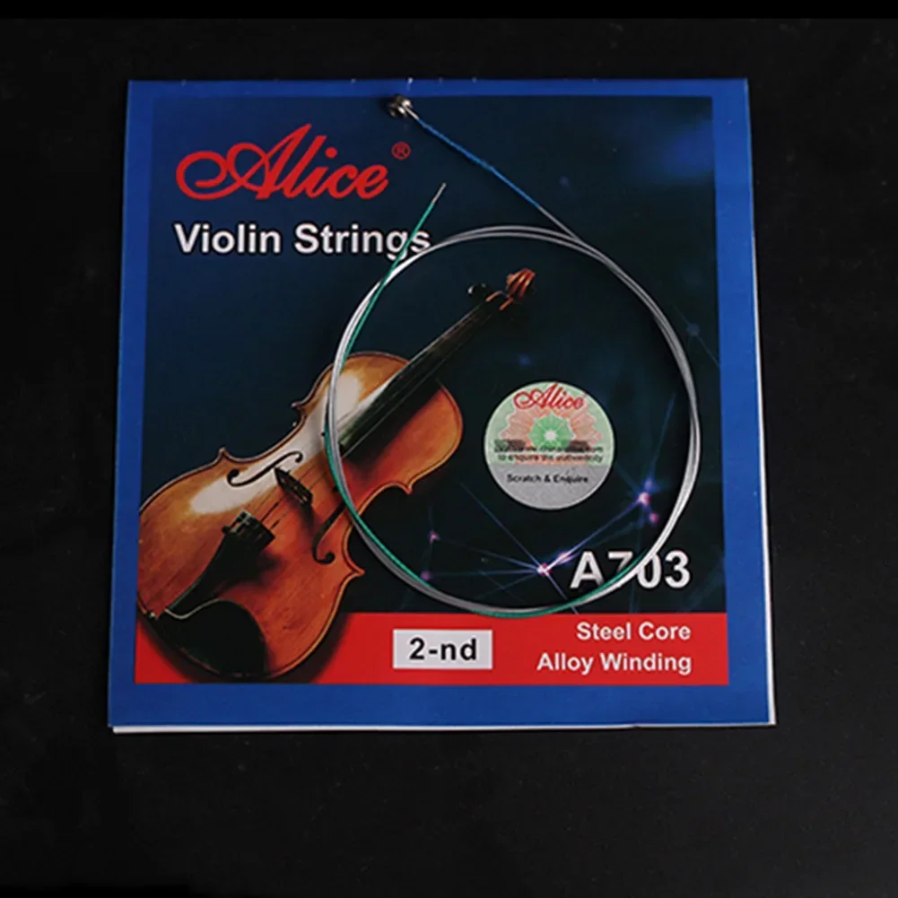 Soft and Vibrant Tone Full Size Violin Replacement Single String Steel Alloy for Beginner and Music Lovers