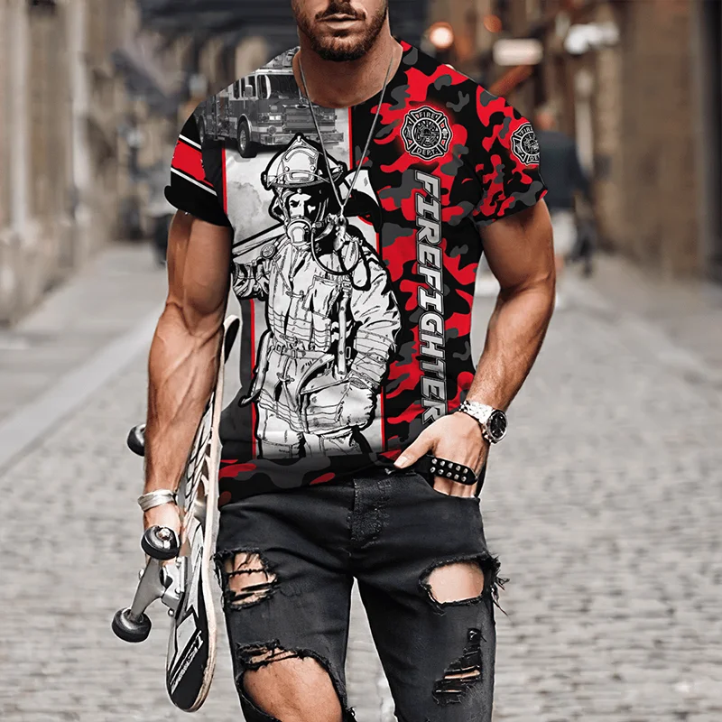  T Shirts for Men Summer 3D Print Graphic Tees 2023 Short Sleeve  Round-Neck Sports Athletic T-Shirt Plus Size Tee Tops : Sports & Outdoors