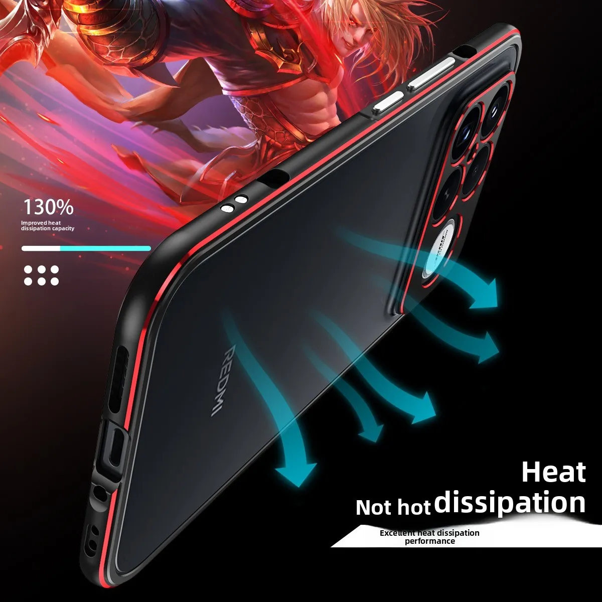 Lightweight Aluminum Alloy Shockproof Case with Heat Dissipation and Drop Protection