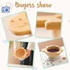 Baby Wooden Tableware Set Dinosaur Bamboo Wooden Plate Bowl Silicone Suction Wooden Handle Fork Spoon for Children Feeding Gift 4