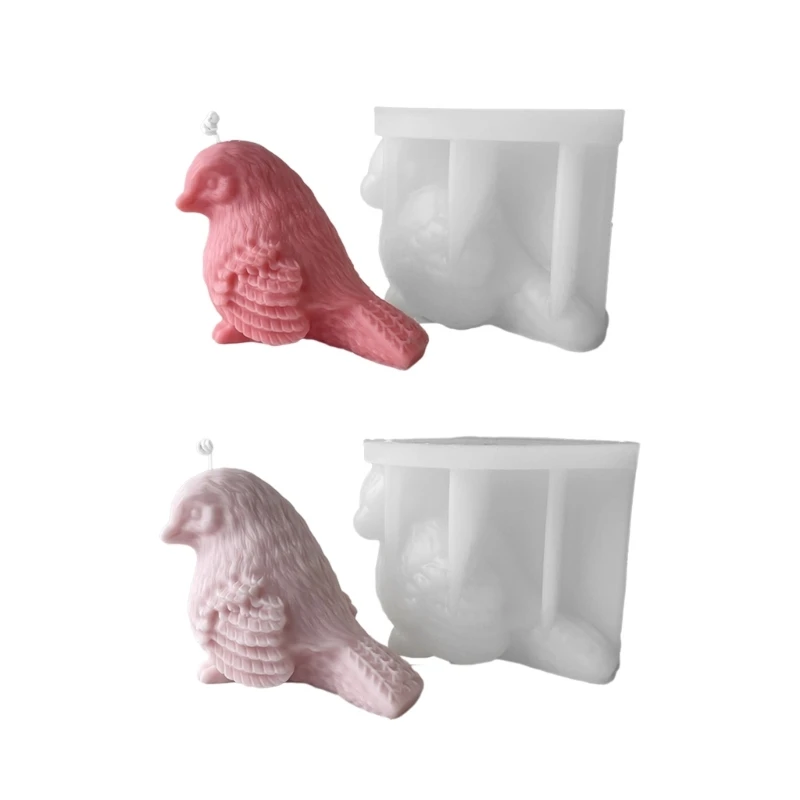 

Christmas Bird Decoration 3D Candle Mould DIY Candle Epoxy Mold Handmade Candles Aroma Wax Soap Molds for Decorations