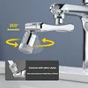 Rotatable 304 Stainless Steel Mechanical Arm Faucet - Multi-Functional Adapter Head, Splash-Proof for Toilet and Washbasin 5