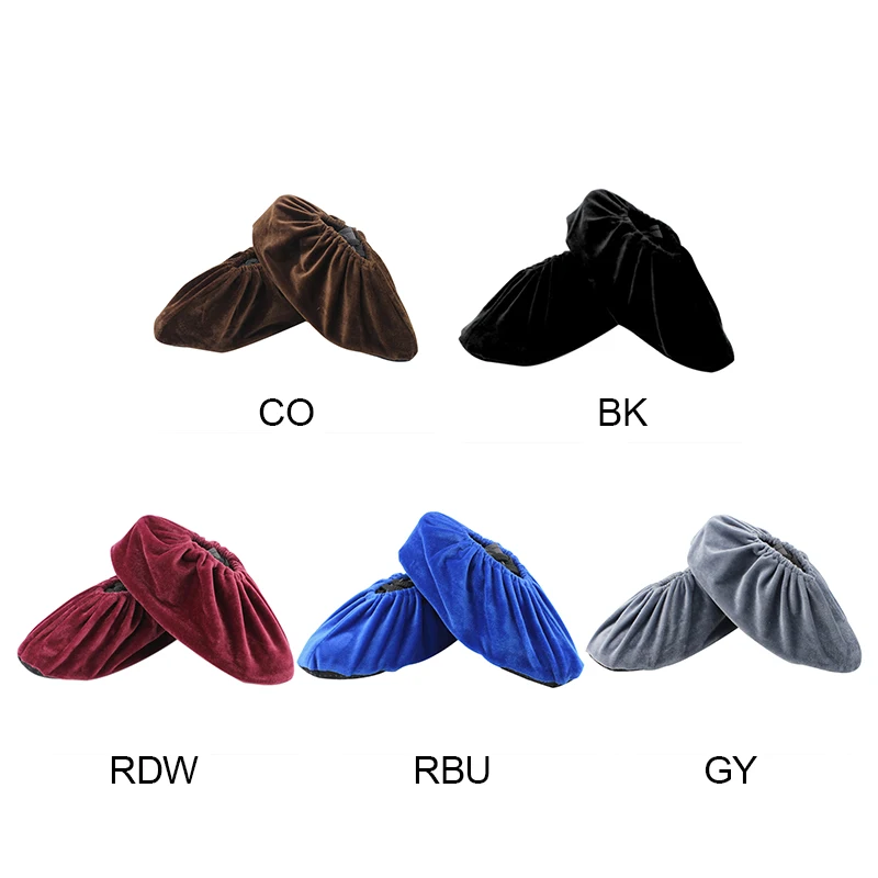 Reusable Flannel Shoes Covers 1 Pair Portable Unisex Non-slip Washable Dustproof Home Indoor Antiskid Guests Shoes Cover