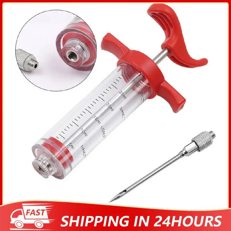 StainlessSteelSpiceSyringeMarinadeInjectorFlavorSyringeCookingMeatPoultryTurkey