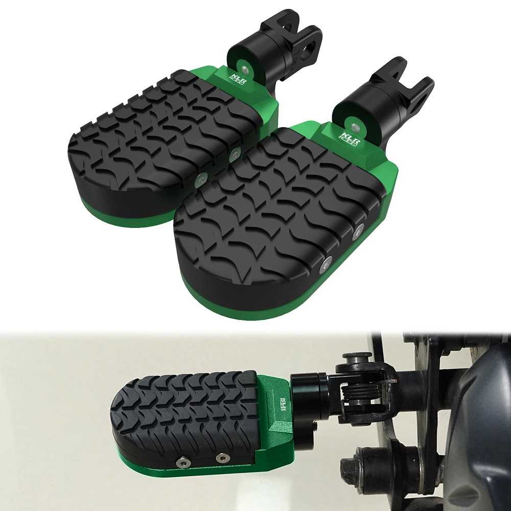 ForKawasakiKLR65019872018202220232024AdjustableFootrestFootpegsMotorcycleAccessories