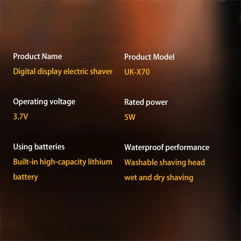 Elektrisch scheerapparaat voor heren waterdicht met led display_voghion.com