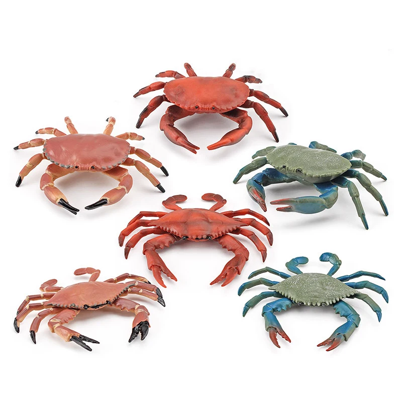 

1Pcs Realistic Marine Life Crabs Toy Decoration Simulation Ocean Sea Life Animal Crab Model Early Educational Toys Children Gift