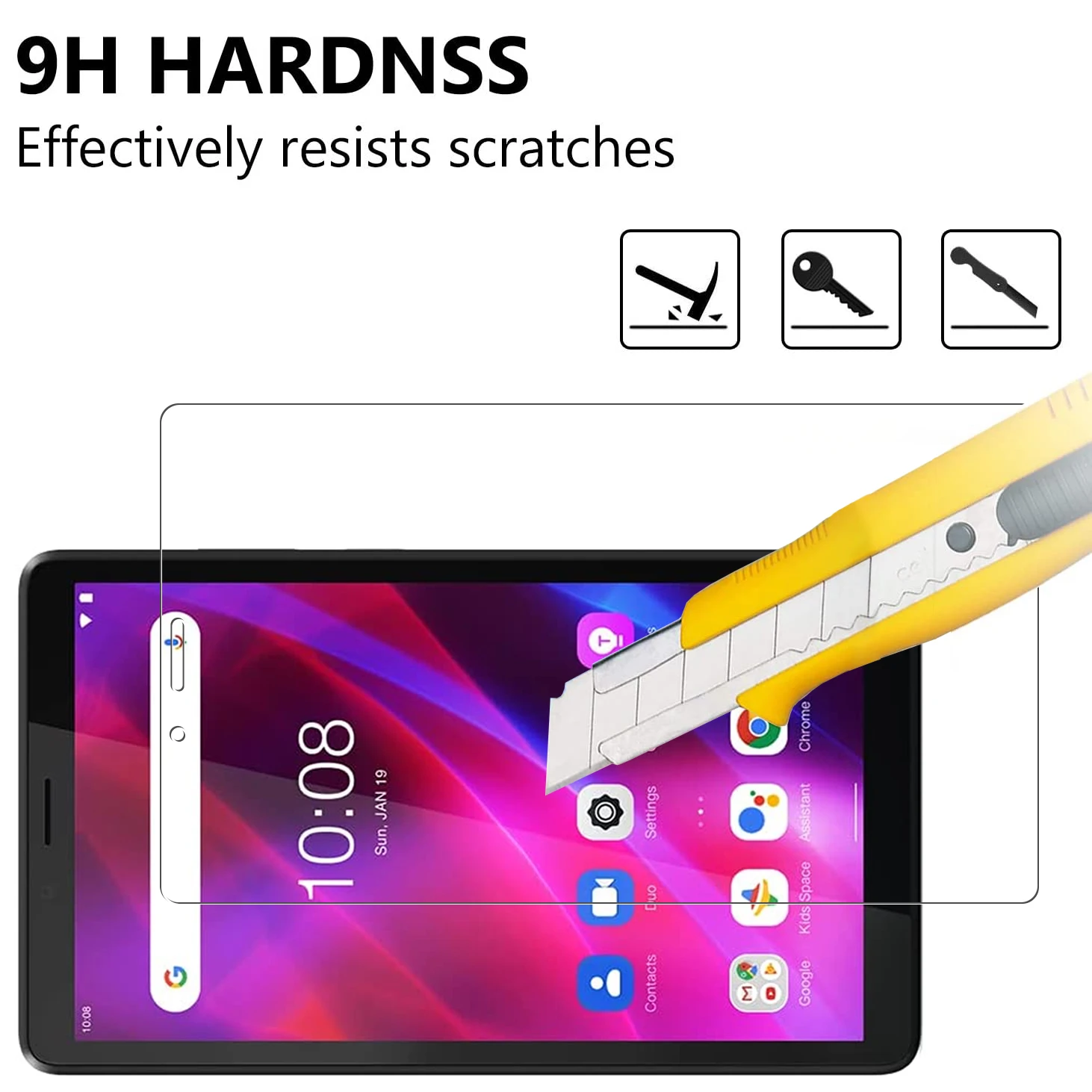 9H Tempered Glass For Lenovo Tab M7 3rd Gen TB-7306 TB-7306F 7 inch Film Tempered Glass Tablet Screen Protector Film 4