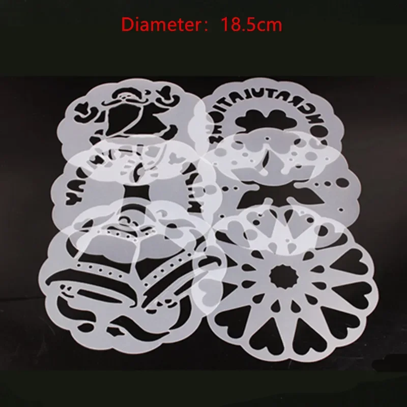 Coffee Decorating Stencils - قوالب قهوة دانتيل لتز...