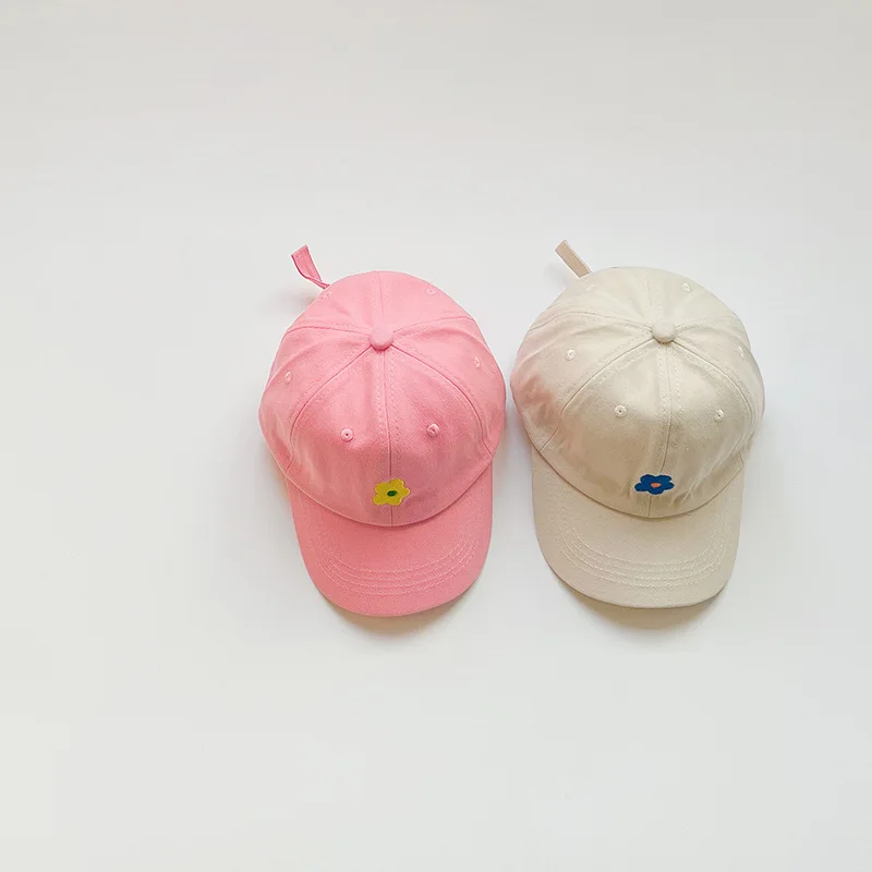 Kids Baseball Cap - Solid Color Cotton Sun Visor Hat for Ages 3-5