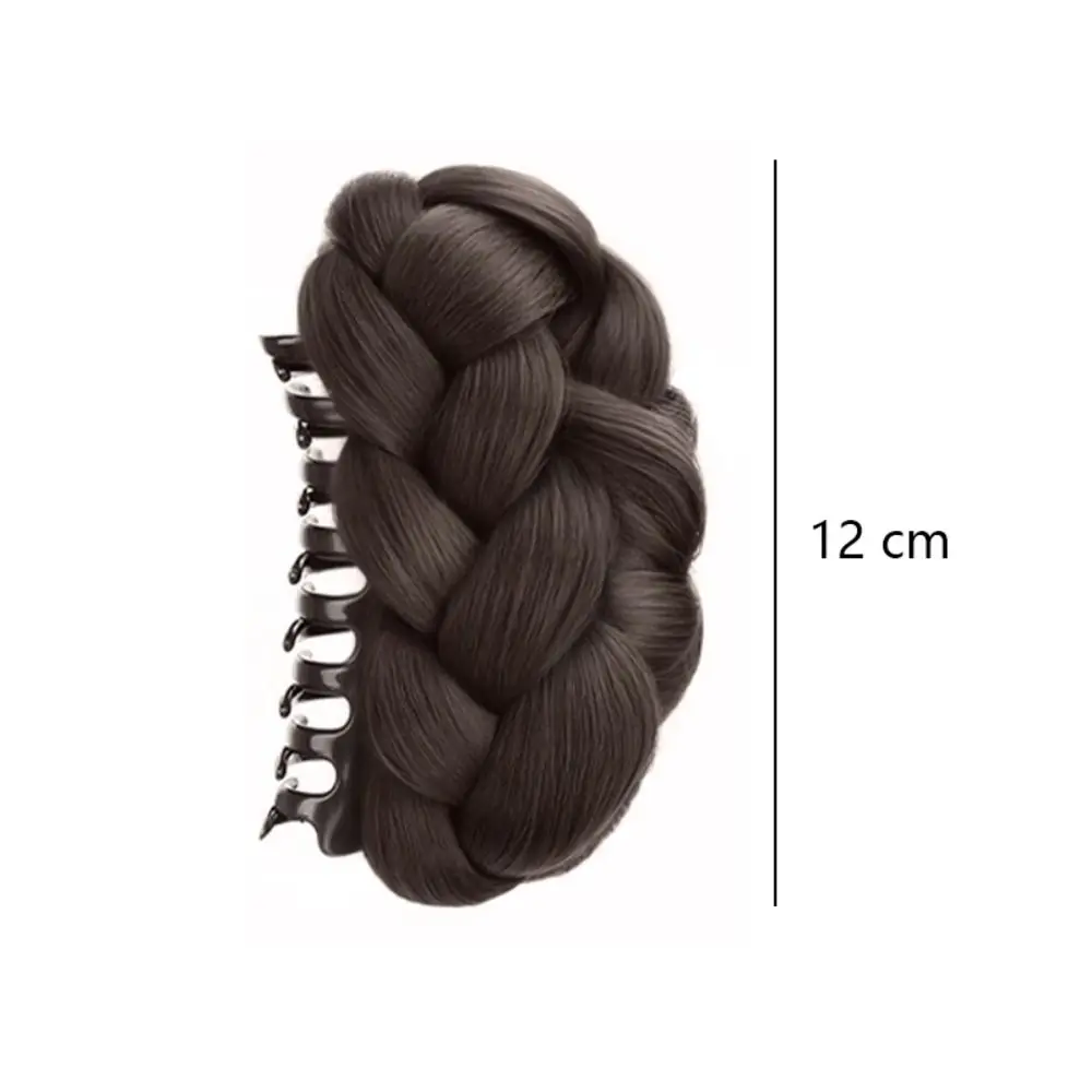 New Fashion Hair Bun Claw Clip Synthetic Bun Head Wig Brown Black Wig Hair Clip Women Girls Hairpiece Hair Accessories