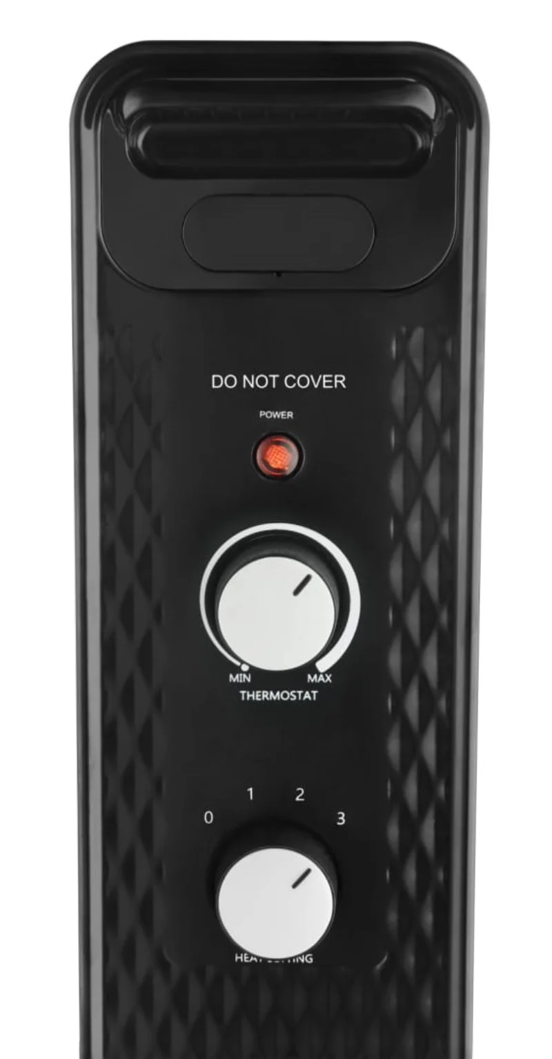 Mainstays 1500W Mechanical Oil Filled Electric Radiator Heater, WSH07O2ABB,  Black - AliExpress
