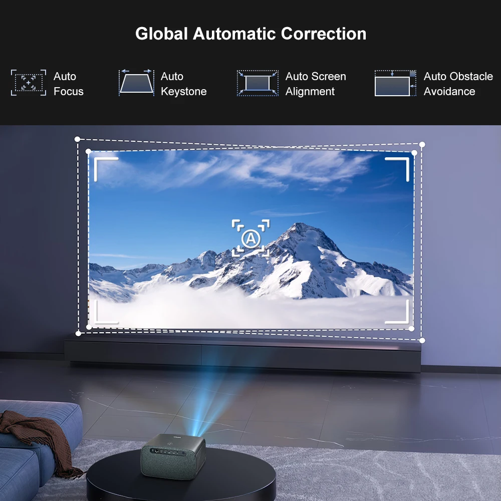 레노버 X3 4K 프로젝터 1000CVIA 밝기 HDR 10 디코딩 풀 HD Wifi6&BT 홈시어터 미디어 비디오 안드로이드 스마트 TV 빔프로젝터
