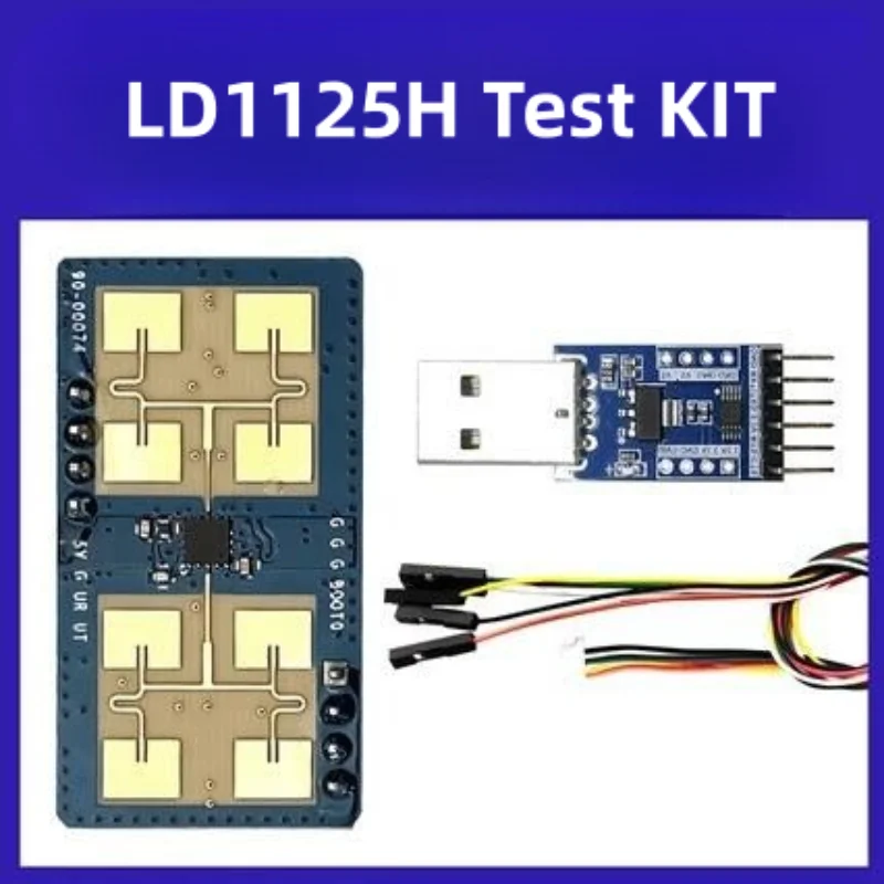 Hi-Link 2pcs/lot 24Ghz LD1125H 24G millimeter wave radar module human presence sensor breathing induction mobile ranging detect 2