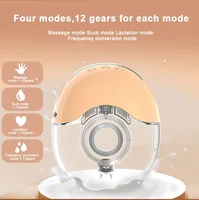 Wearable Breast Milk Pump Silicone LCD Display Hands-free Electric Breast Pump Portable and Comfortable for Novice Mothers 2