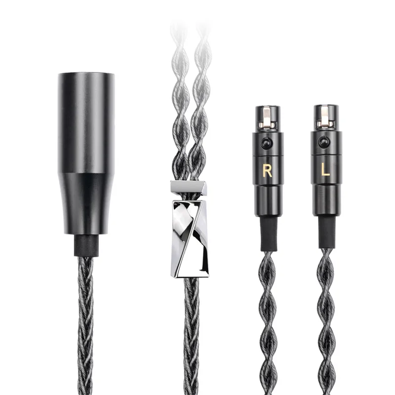 4.4MM Balanced Silver Plated Earphone Headphone Upgrade Cable for Audeze lcd2 LCD3 LCD4 LCD-x