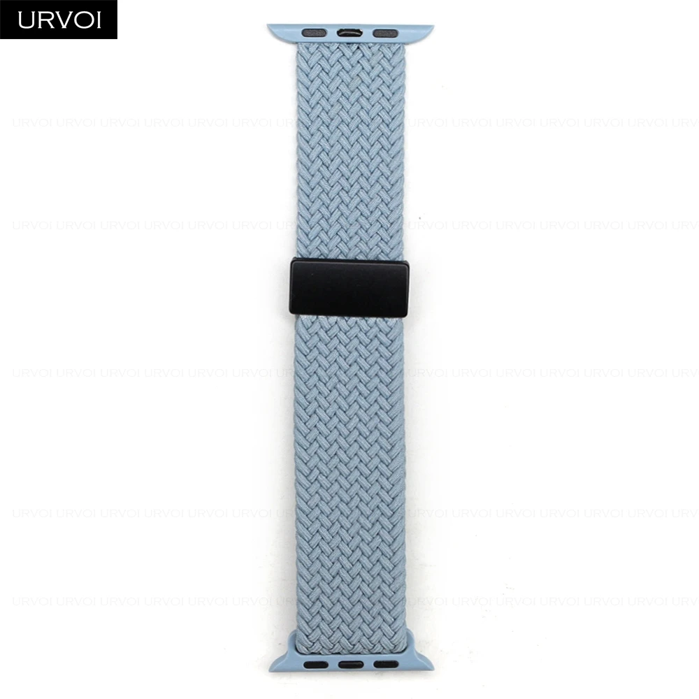 Braided Elastic Nylon Wristband with Magnetic Fold Buckle