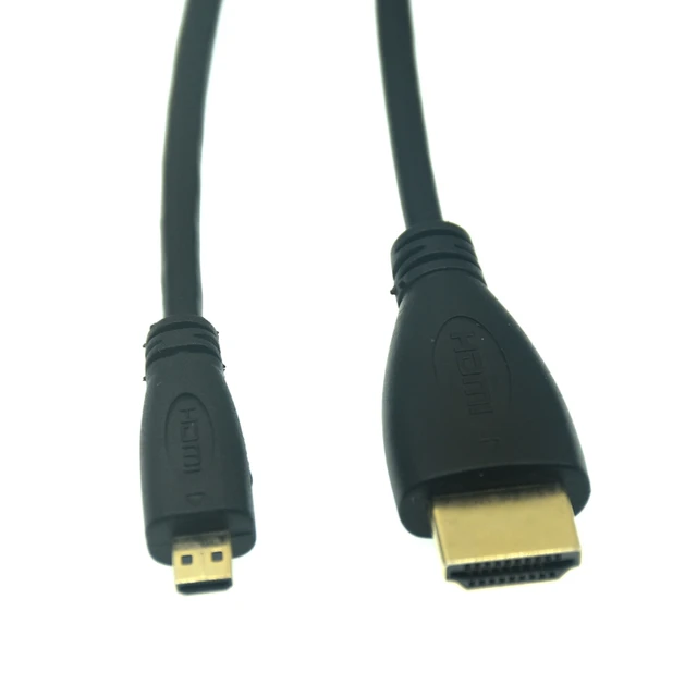 Micro HDMI-compatible To HDMI Cable 1m 1.5m 3m 5m 3D 1080P 1.4 Gold Plated  Male-Male Micro HDMI-compatible Cable For Tablet HDMI - AliExpress