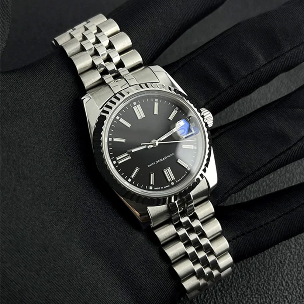 

36/39mm Date just Automatic Mechanical Watch 316L Precision Steel Watch Sapphire Glass Japanese NH35 Movement Watch Accessories