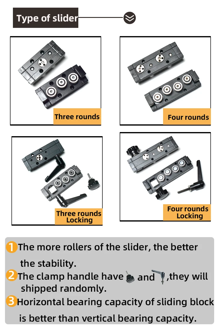 Description Picture 5 of itemDouble Axis Roller Linear Guide SGR15N 250 300mm SGB15N Bearing Slider Block