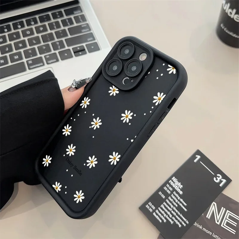 Daisy Floral Matte Shockproof Phone Case