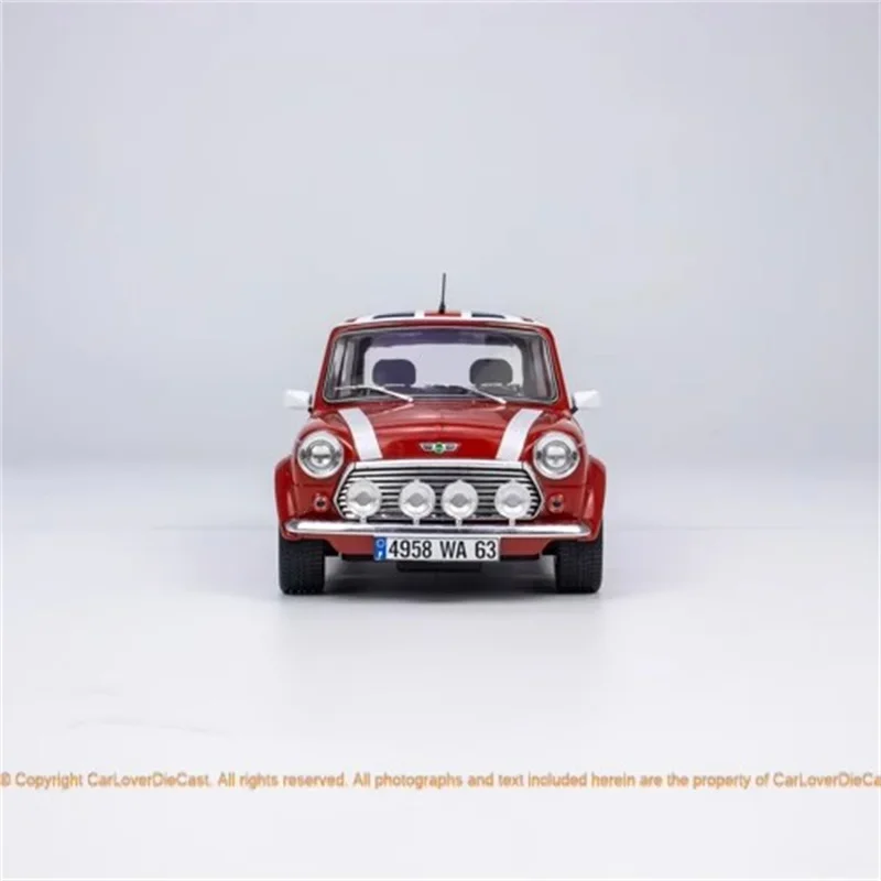 

1/18 Solido For BMW MINI Cooper streetcar Metal Diecast Model Car UK Flag Toys Gifts Hobby Display Ornaments Collection Red