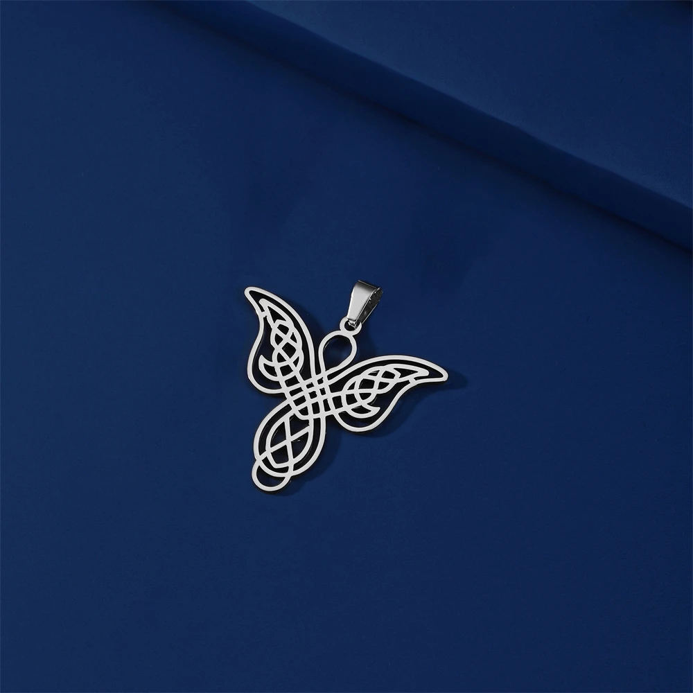 5 teile/los irischen Edelstahl keltischen Knoten Charms Großhandel Amulett Anhänger Zubehör für DIY Halskette Schmuck Herstellung Lieferungen – Detail 8
