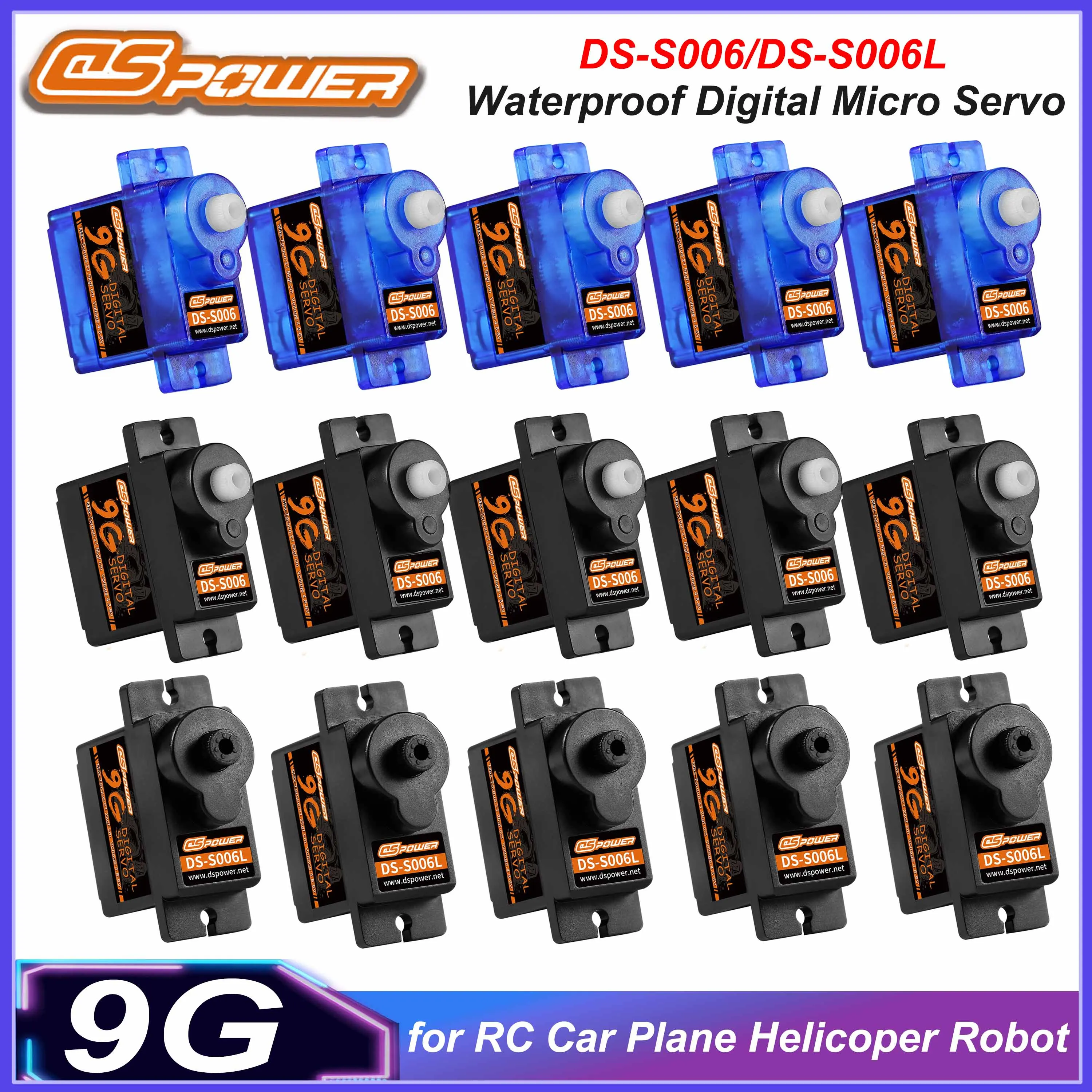 DSpower 9G Waterproof Digital Micro Servo for RC and Robotics Applications