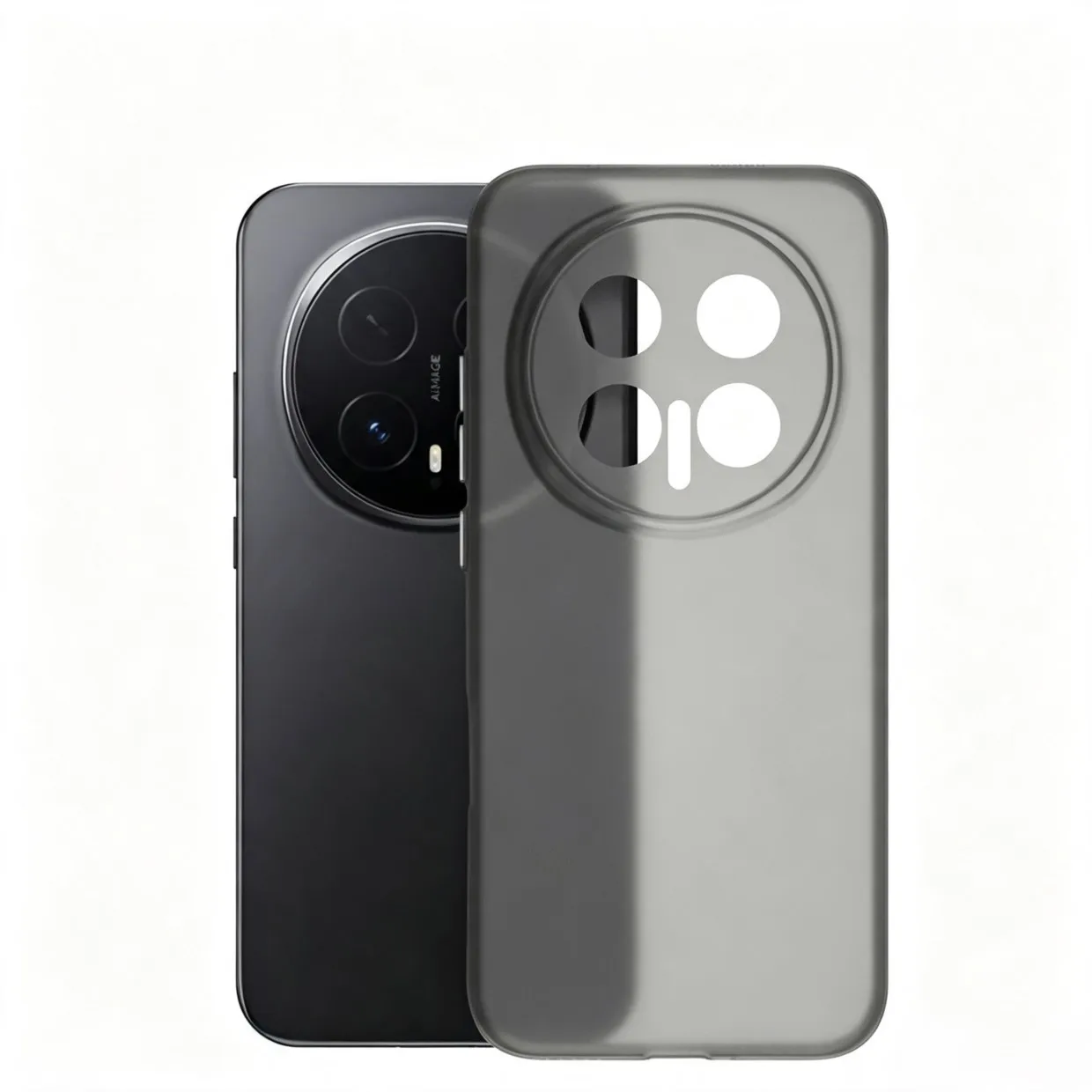 Ultra Thin Soft TPU Matte Gray Translucent Silicone Phone Case