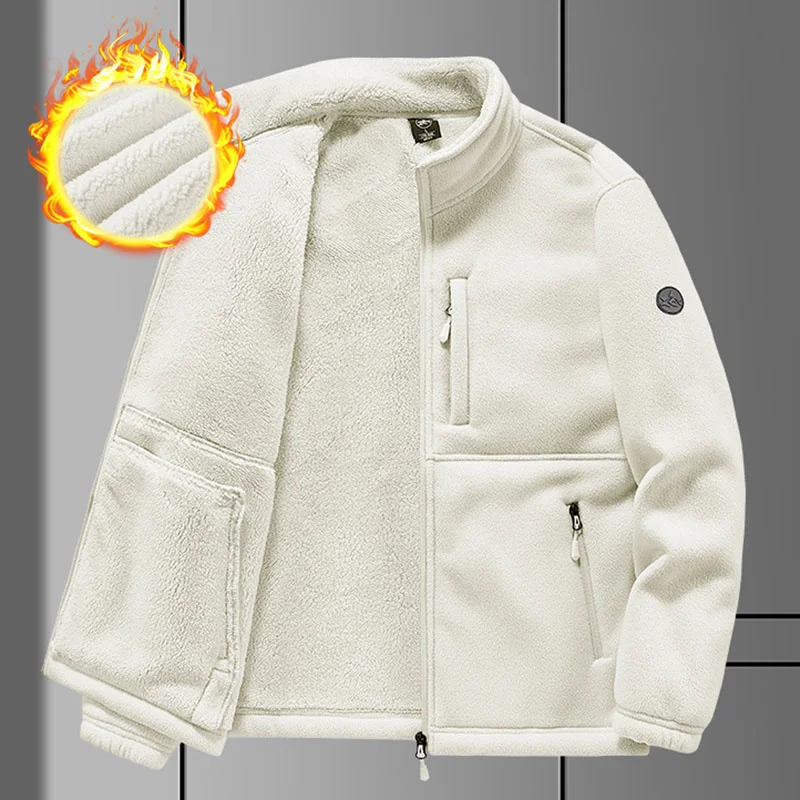Oversize Heating Mountaineering Camping Sport Bomber Heavy Trekking Retro Sportsfor Outdoor Cold Cardigan Windshield Military