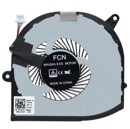 Portátil Cpu Gpu Ventilador de Refrigeração para Dell Precision 5530 M5530 Xps 15 9570 0mv340 Xps15 7590 008yy9 0tk9j1 Novo - Imagem 3