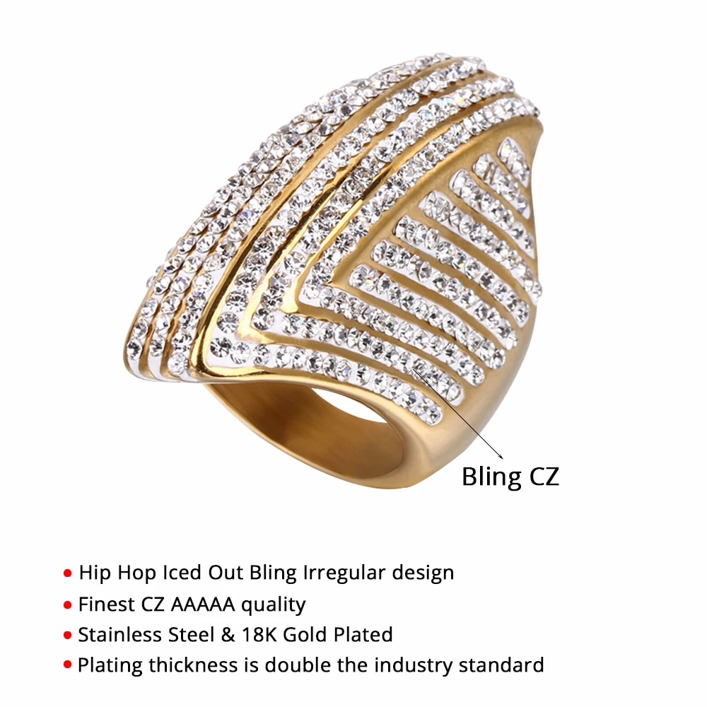 Iris Cocktail Ring in Gold – Alessandra James