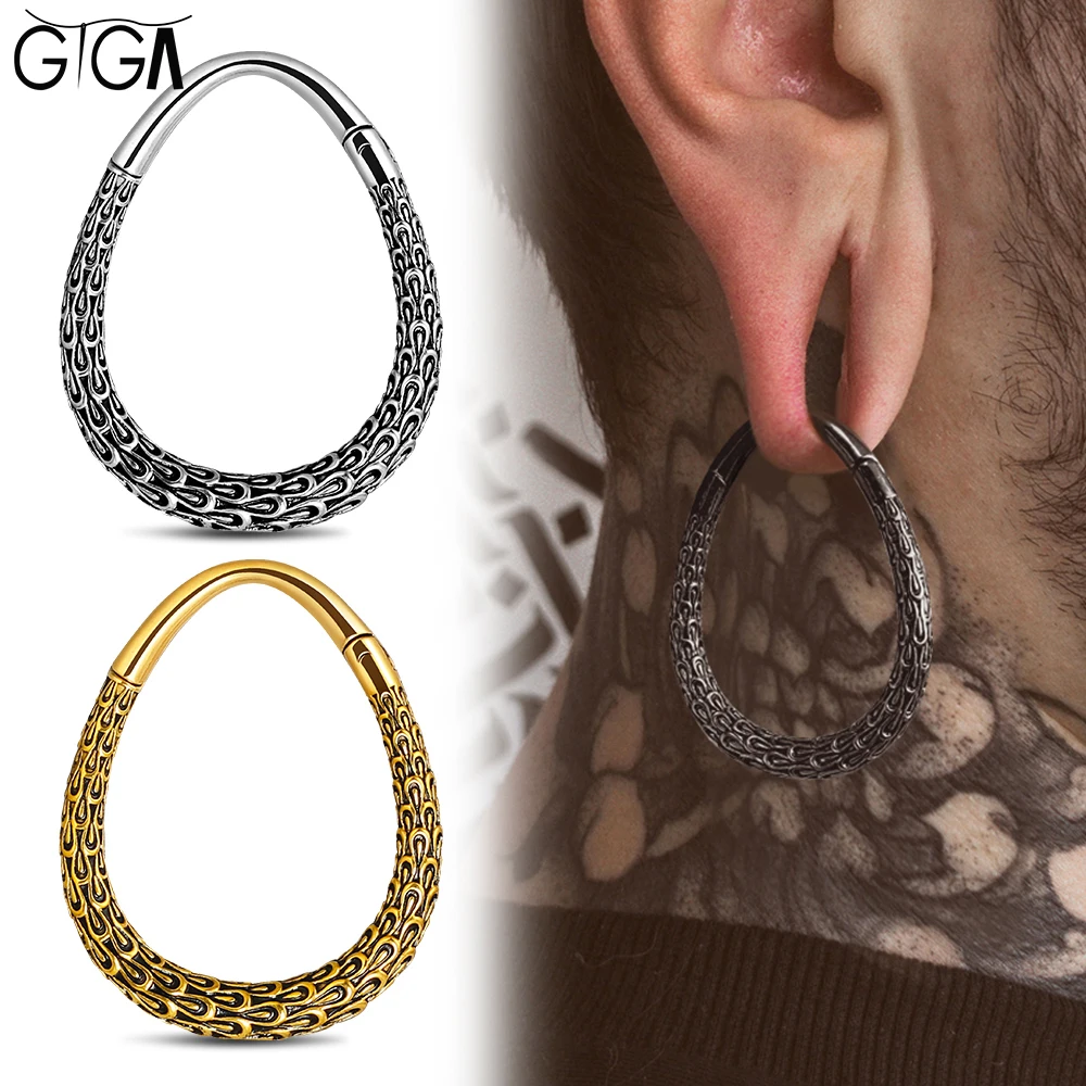 Giga 2er-Set 3mm (8G) Edelstahl Ohrhänger Gewichte Plugs Tunnel Expander Gauges Ohrläppchen-Dehner Körperschmuck
