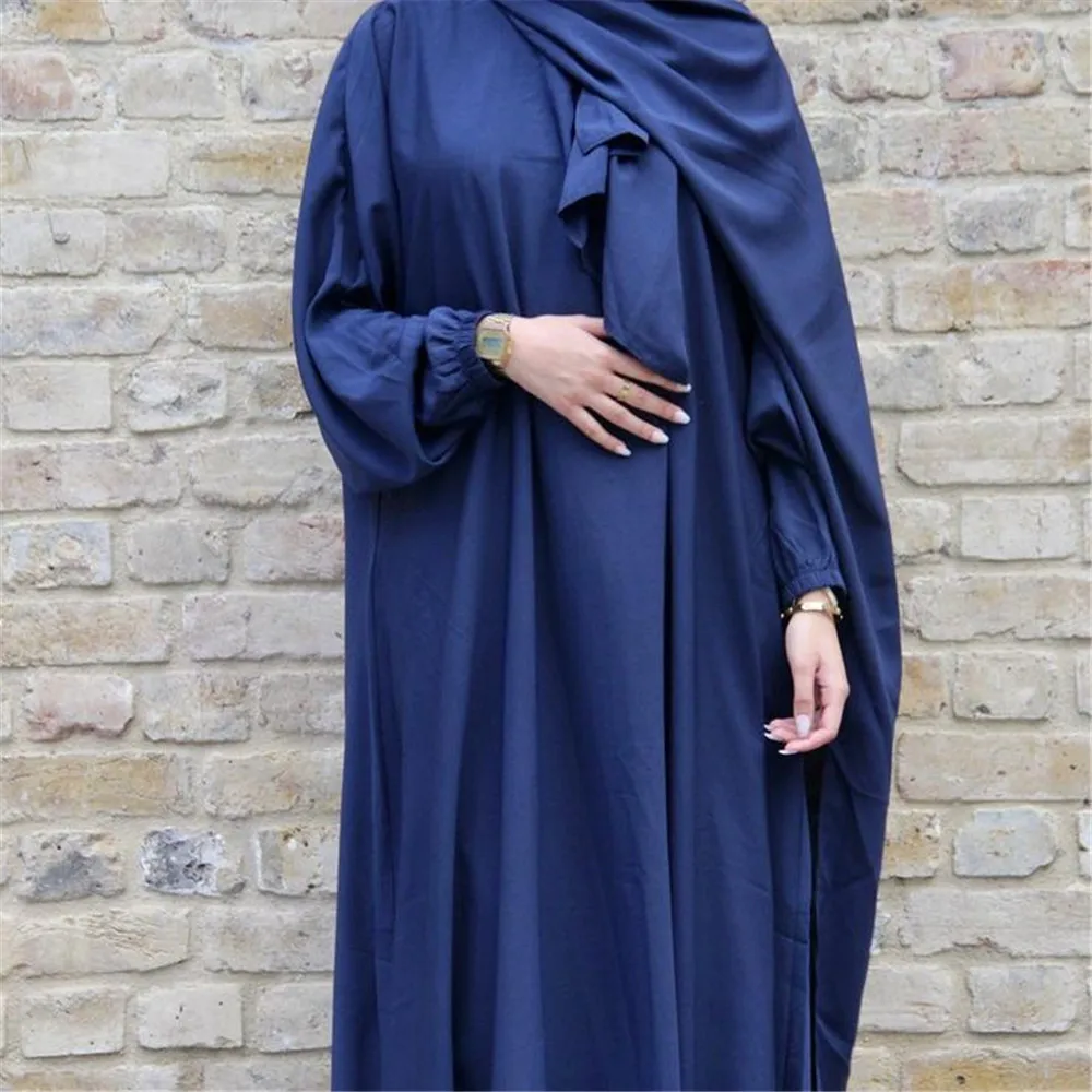 

Eid Mubarak Djellaba Women Muslim Dubai Saudi Abaya With Scarf Dress Turkish Arab Robe Islamic Ramadan Femme Musulmane Clothing