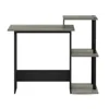 Table Computer Desk Efficient Home 15.6 in X 39.6 in X 33.6 in Composite Wood Portable Computer Desk Room Desks French Oak/Black 4