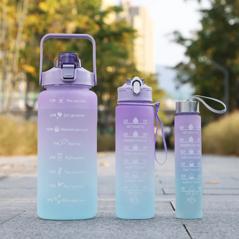 Kawaii Sports Motivational Water Bottle 2l Set Large Capacity Drinking Cup  For Boys And Girls, Ideal For School, Hiking, And Jogging From Stamp2022,  $5.68