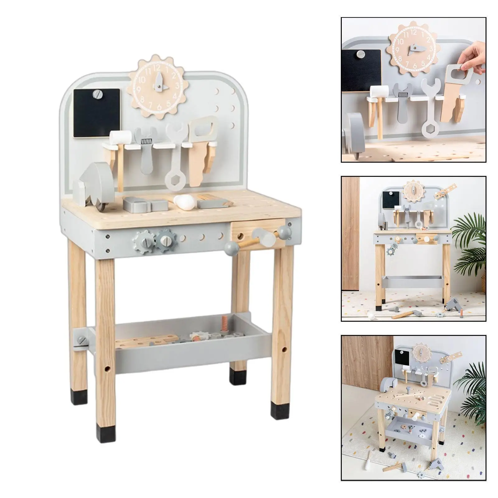 Tool Bench Toys DIY Large Play Tool Workbench Set for Ages 3+ Child Toddlers