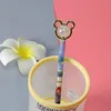 Cute Cartoon Crystal Bear Gel Ink Pens Kawaii Stationery Material Gel Pen 6