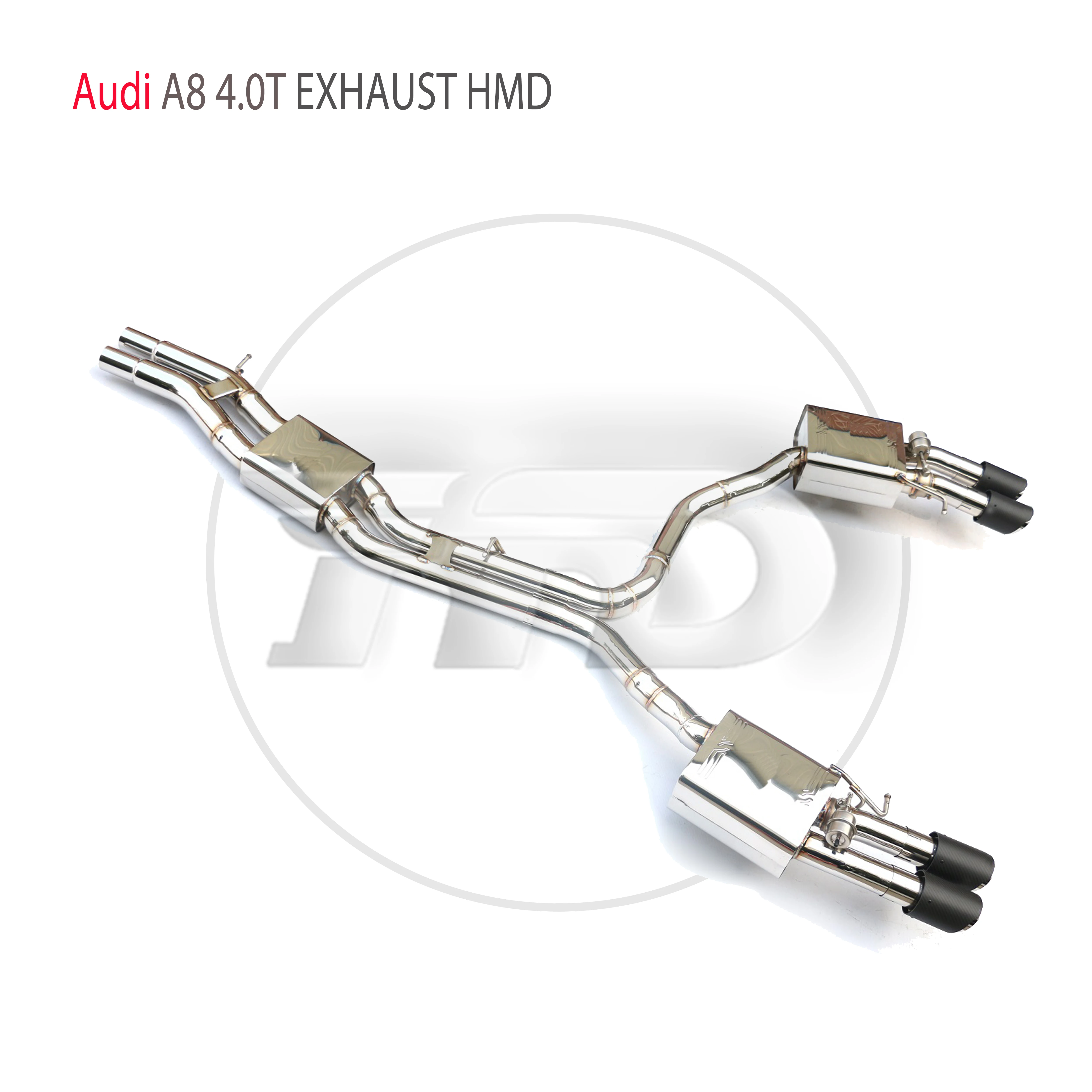 

Выхлопная система HMD из нержавеющей стали, производительность Catback для Audi A8 4,0 T, автомобильные аксессуары, электронные аксессуары